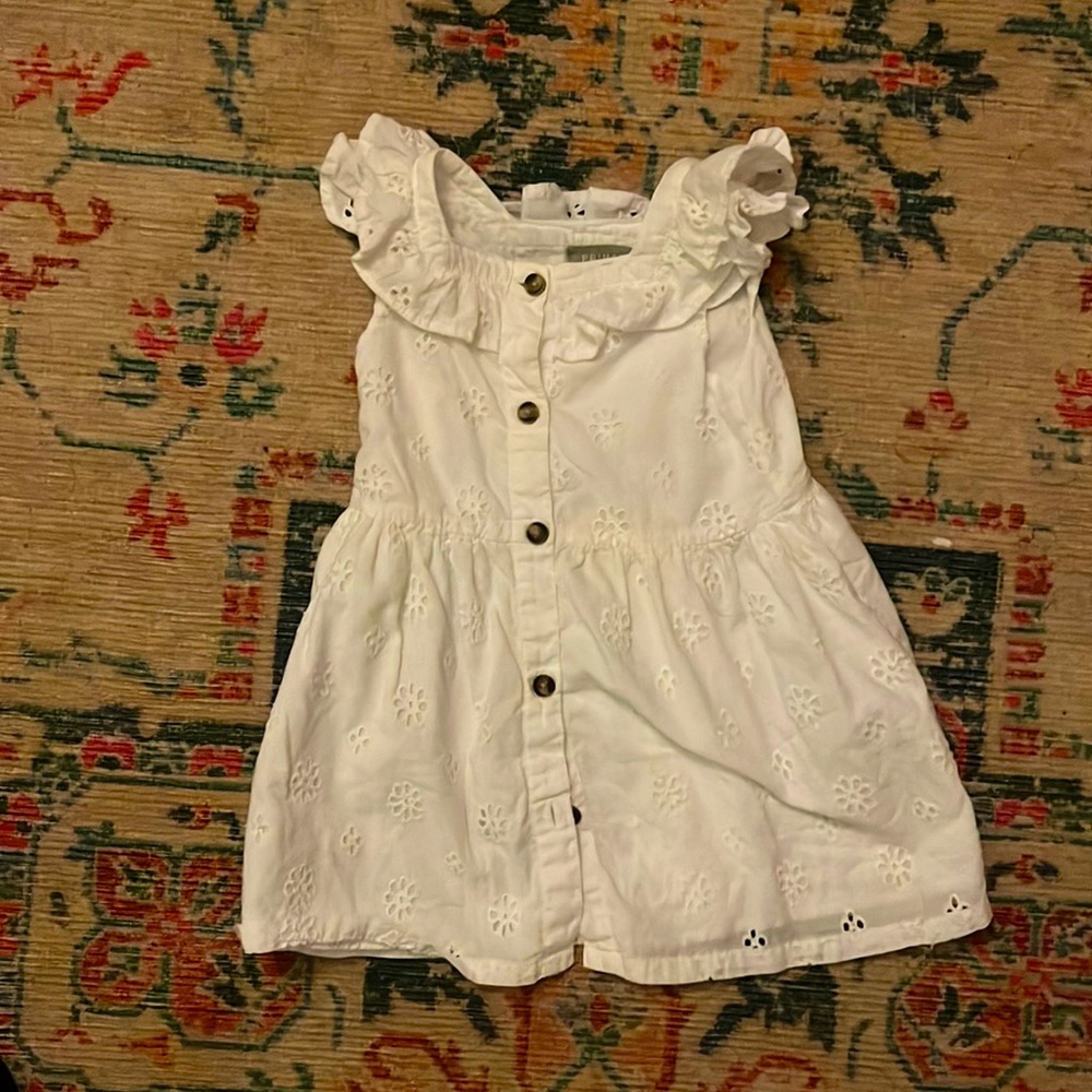 White eyelet dress